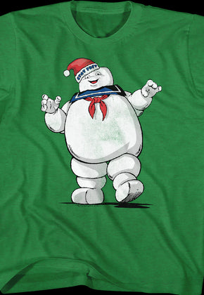 Youth Stay Puft Santa Claus Hat Real Ghostbusters Shirt