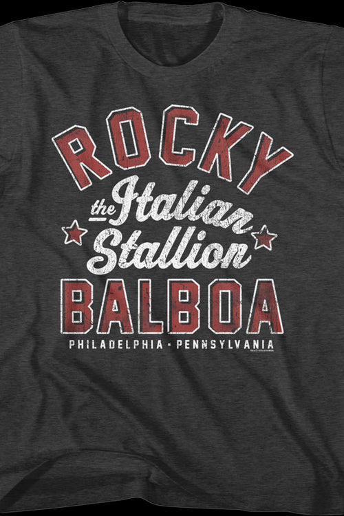 Youth The Italian Stallion Rocky Balboa Shirtmain product image