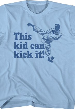 Youth This Kid Can Kick It Karate Kid Shirt