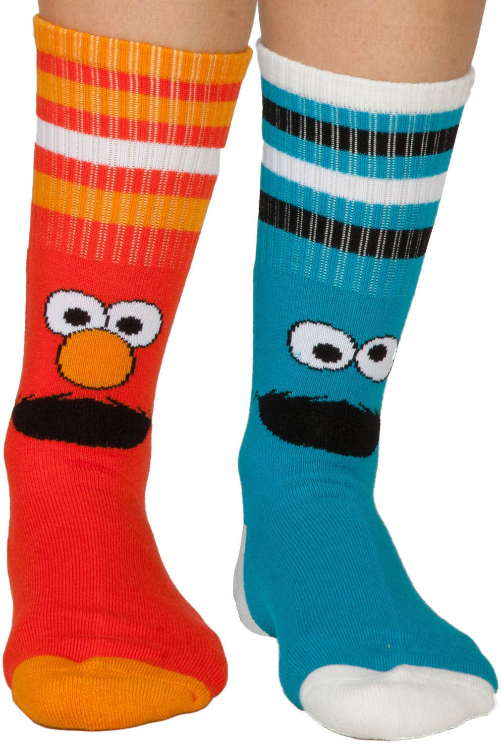 Elmo and Cookie Monster Socks