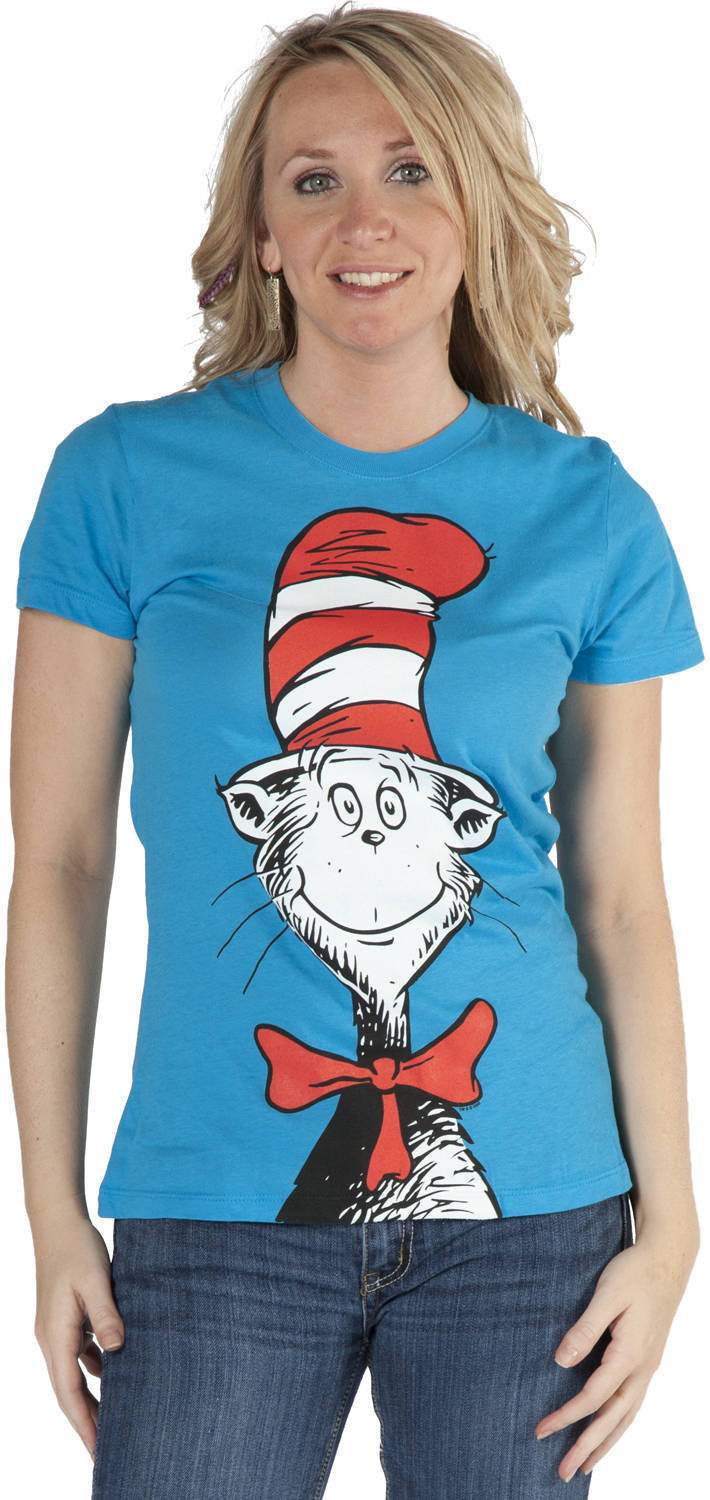 Ladies Slim Fit Cat and the Hat Shirt