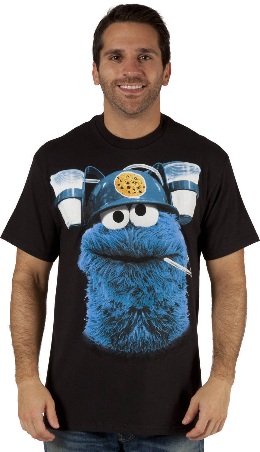 Milk Hat Cookie Monster Shirt