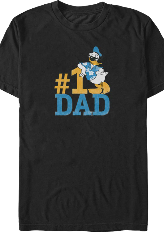 #1 Dad Donald Duck Disney T-Shirt - main product image