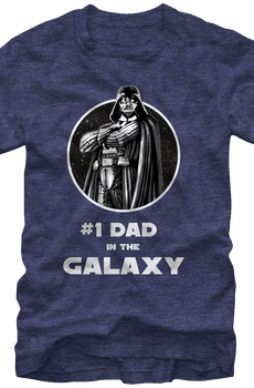 #1 Dad in the Galaxy Star Wars T-Shirt