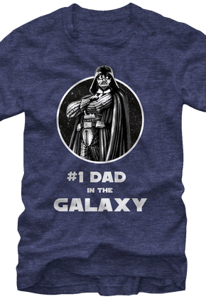 #1 Dad in the Galaxy Star Wars T-Shirt