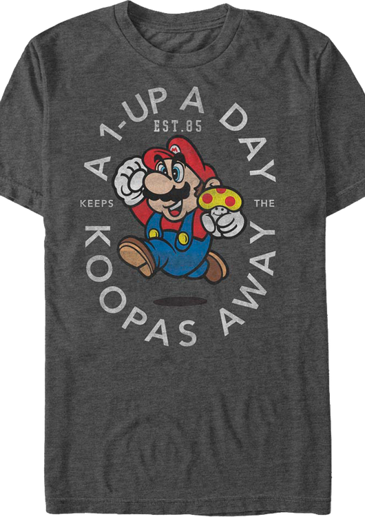 1-Up A Day Super Mario Bros. T-Shirt - main product image