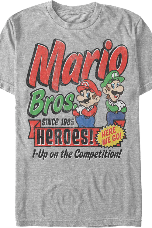1-Up on the Competition Super Mario Bros. Nintendo T-Shirt - main product image