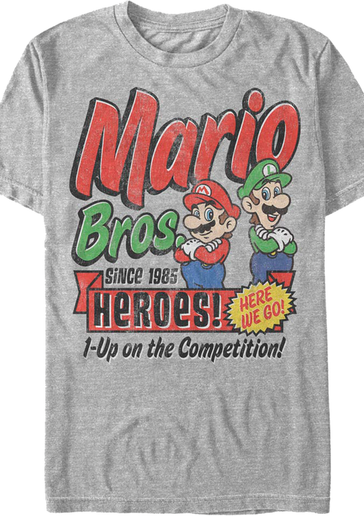 1-Up on the Competition Super Mario Bros. Nintendo T-Shirt - main product image