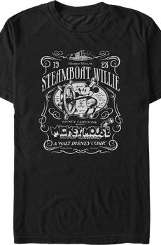 1928 Steamboat Willie Mickey Mouse Disney T-Shirt