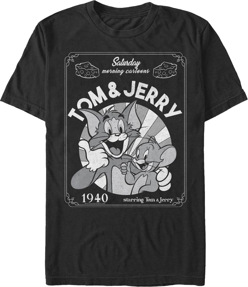 1940 Cartoon Tom And Jerry TShirt