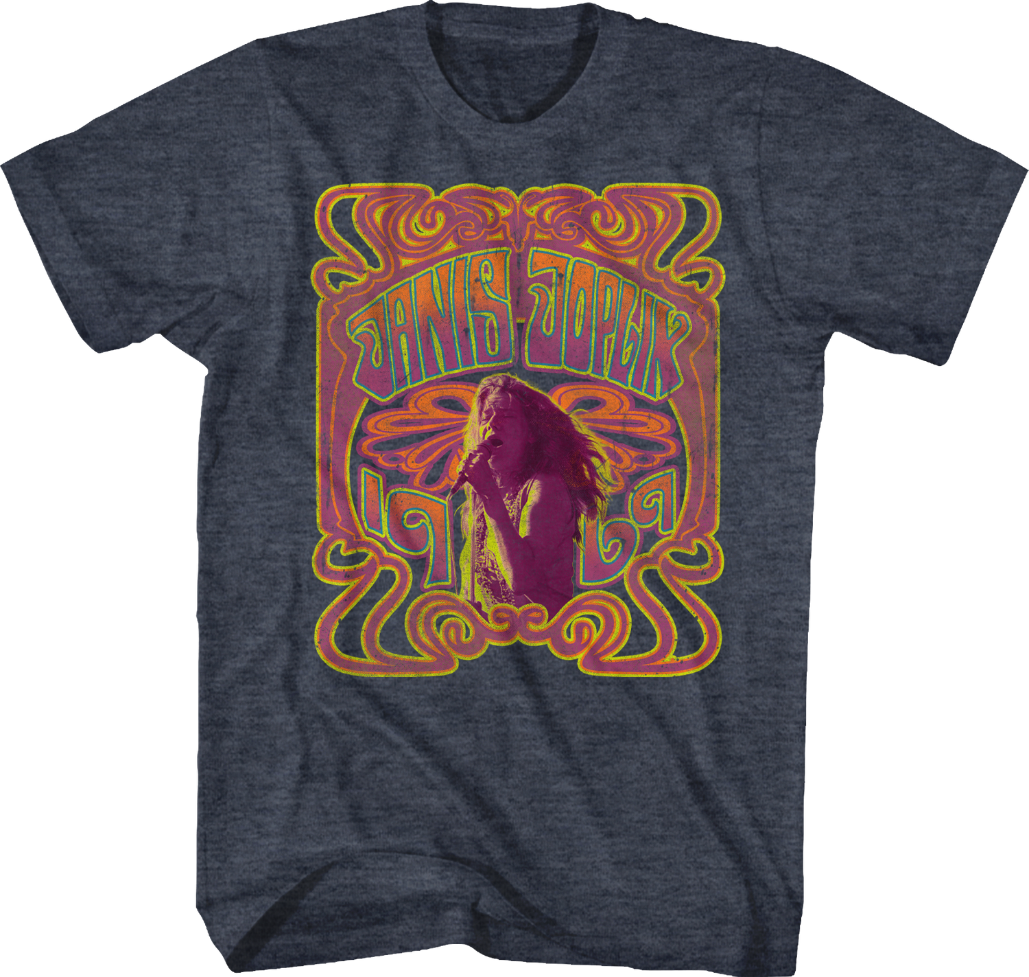 T-shirt Vintage Janis Joplin 1969 Tour - Coupe Régulière - Tailles S à 5XL - Neuf Avec étiquettes