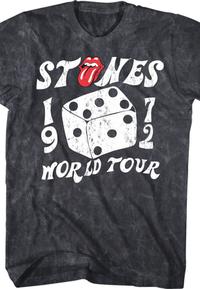 1972 World Tour Rolling Stones Mineral Wash T-Shirt
