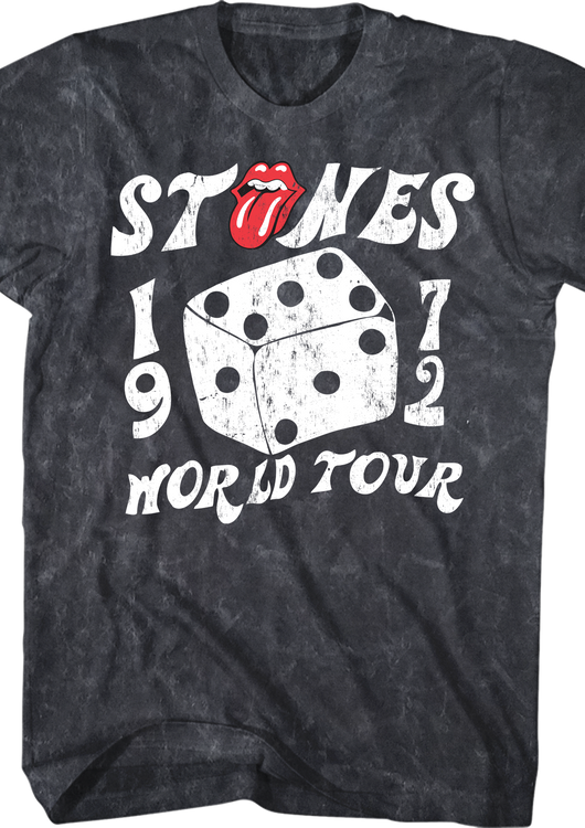 1972 World Tour Rolling Stones Mineral Wash T-Shirt - main product image