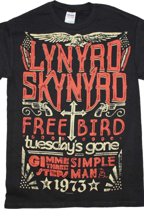 1973 Hits Lynyrd Skynyrd T-Shirt