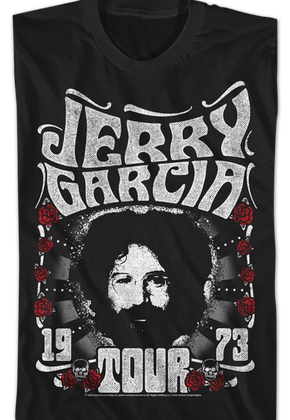 Black 1973 Tour Jerry Garcia T-Shirt