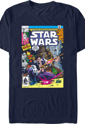 1977 Comic Book Cover Star Wars T-Shirt