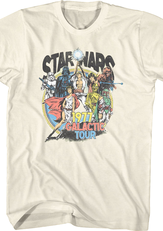 1977 Galactic Tour Star Wars T-Shirt - main product image