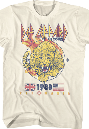 1983 Pyromania Tour Def Leppard T-Shirt