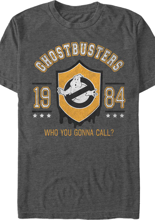 1984 Collegiate Shield Ghostbusters T-Shirt - main product image