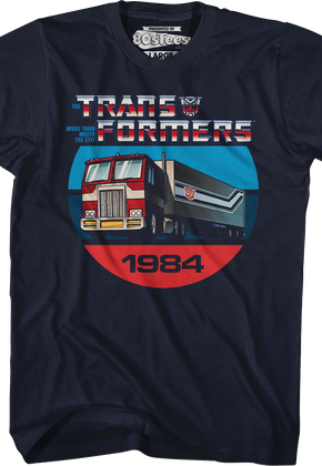 1984 Optimus Prime Truck Mode Transformers T-Shirt