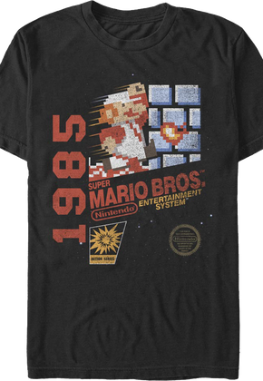 1985 Cartridge Art Super Mario Bros. T-Shirt