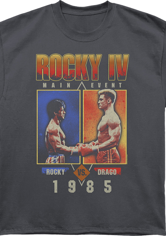 1985 Main Event Rocky vs Drago Rocky IV Oversized T-Shirt - main product image