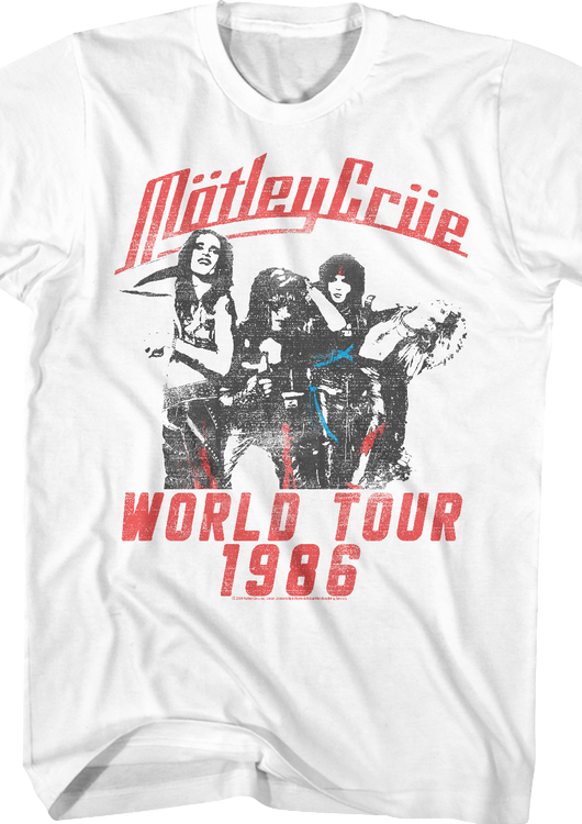 1986 World Tour Motley Crue T-Shirt - main product image