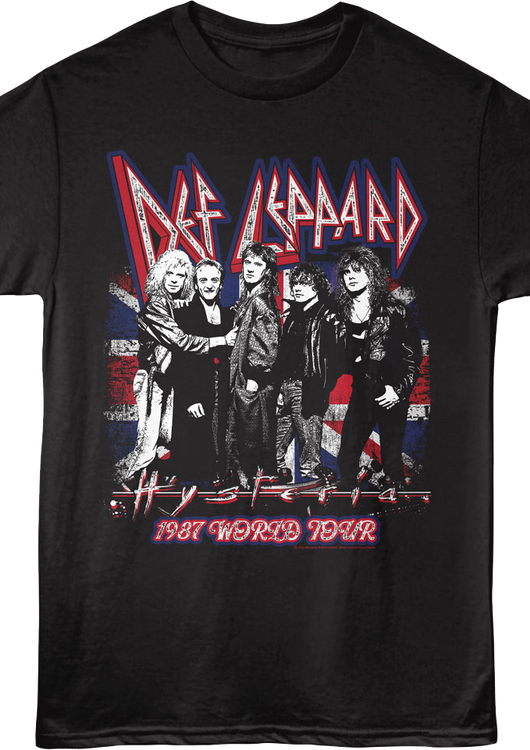 1987 Hysteria World Tour Def Leppard T-Shirt - main product image