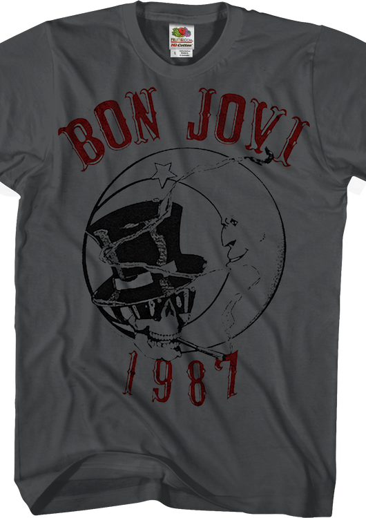 1987 Skull and Moon Bon Jovi T-Shirt - main product image