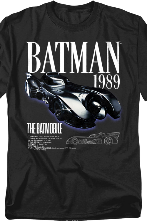 1989 Batmobile Batman T-Shirtmain product image