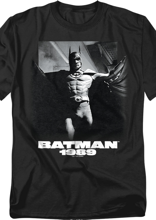 1989 Black & White Batman T-Shirt - main product image