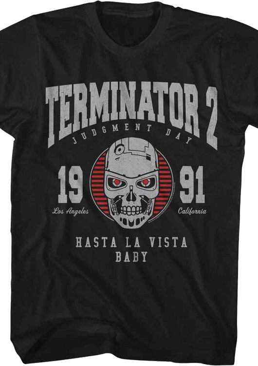 1991 Collegiate Logo Terminator 2 Judgment Day T-Shirt - main product image