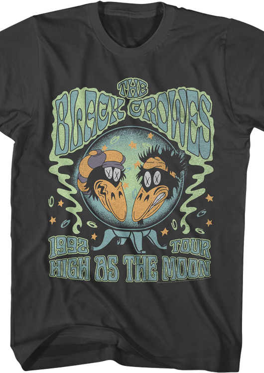 1992 High As The Moon Tour Black Crowes T-Shirt - main product image