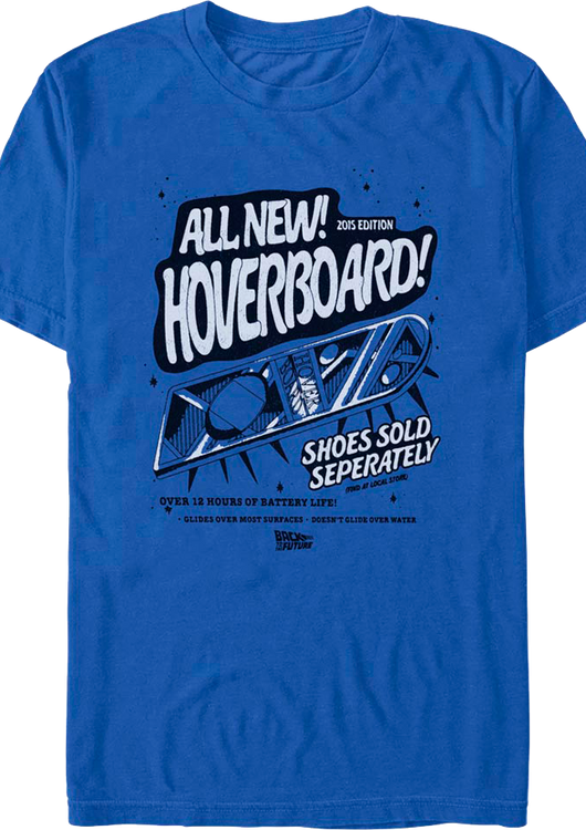 2015 Edition Hoverboard Back To The Future T-Shirt - main product image