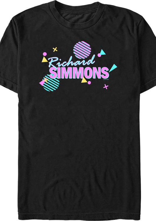 Retro Shapes Richard Simmons T-Shirt - main product image