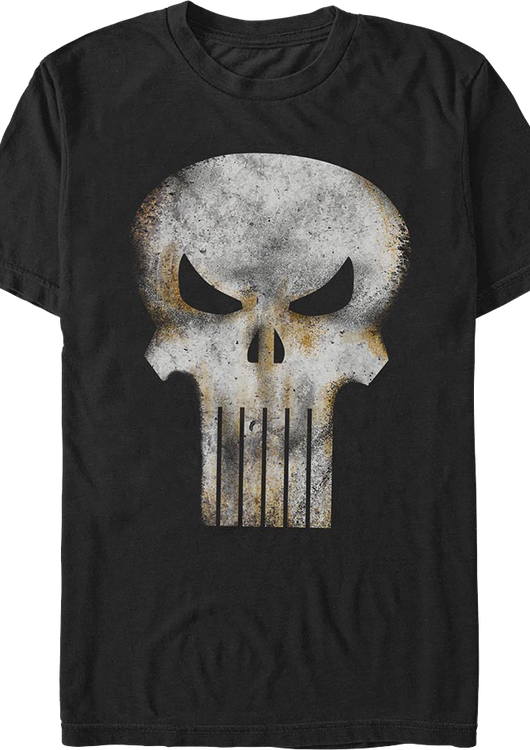 Punisher Deteriorated Logo Marvel Comics T-Shirt - main product image