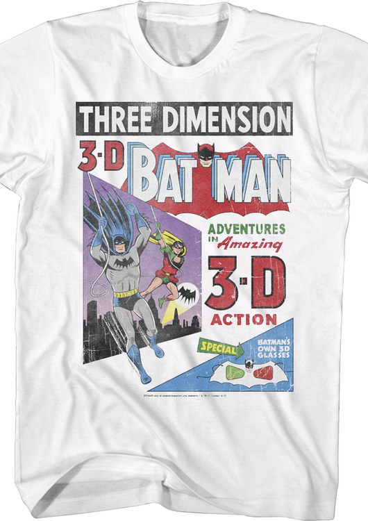 3-D Batman Cover DC Comics T-Shirt - main product image