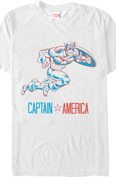 3-D Captain America T-Shirt