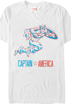 3-D Captain America T-Shirt