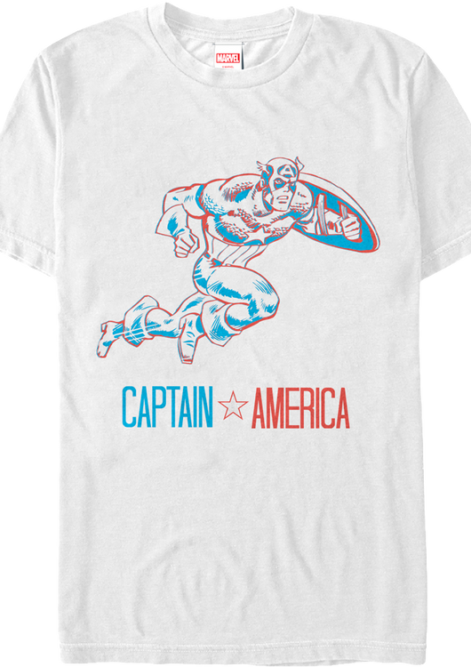 3-D Captain America T-Shirt - main product image