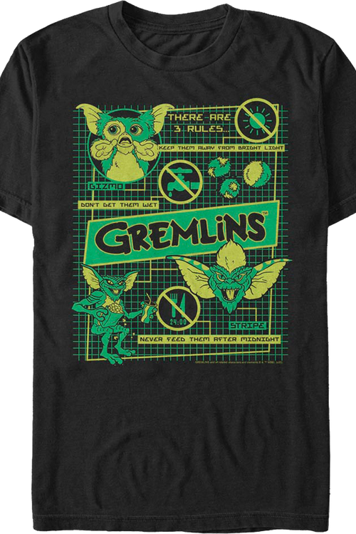 3 Rules Gremlins T-Shirtmain product image