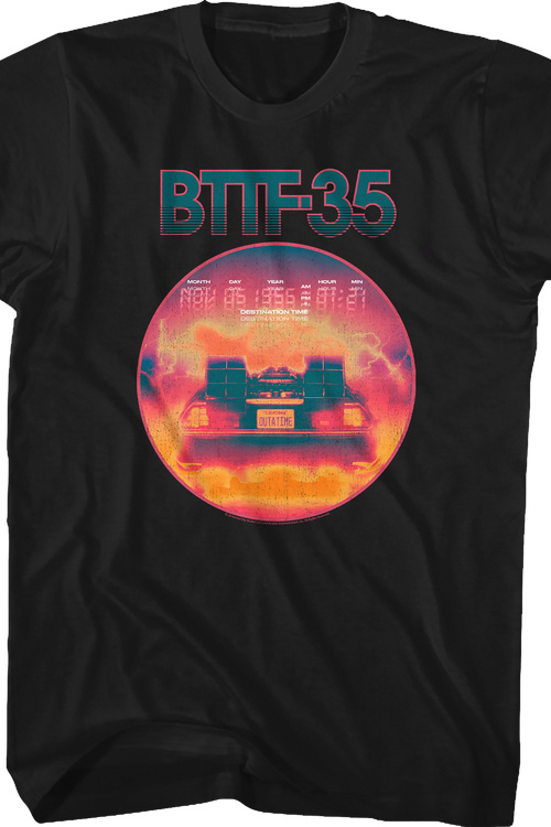 Back to the future online 35th anniversary t shirt