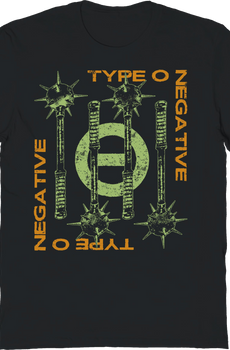 4 Maces Logo Type O Negative T-Shirt