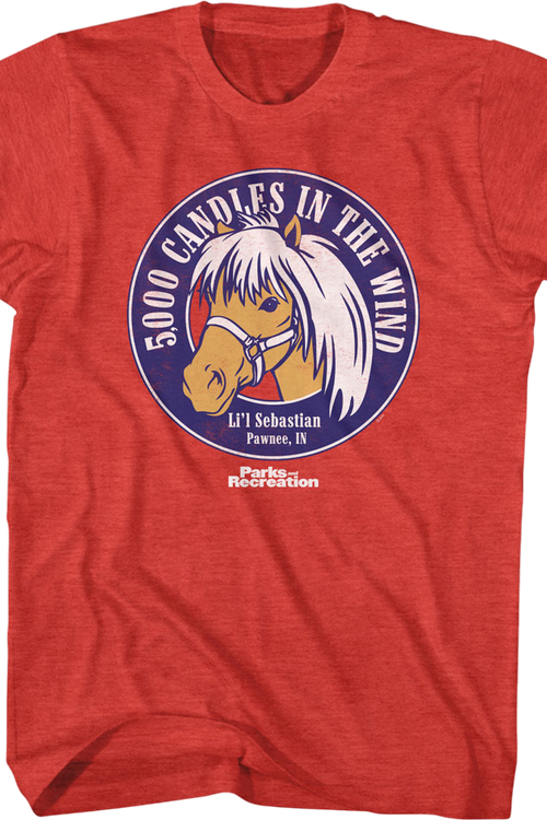 5,000 Candles in the Wind Parks and Recreation T-Shirtmain product image