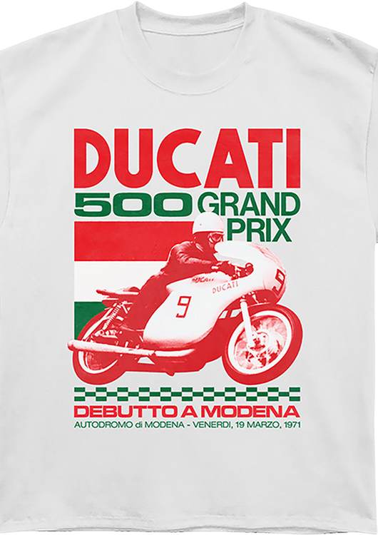 500 Grand Prix Modena 1971 Ducati Oversized T-Shirt - main product image