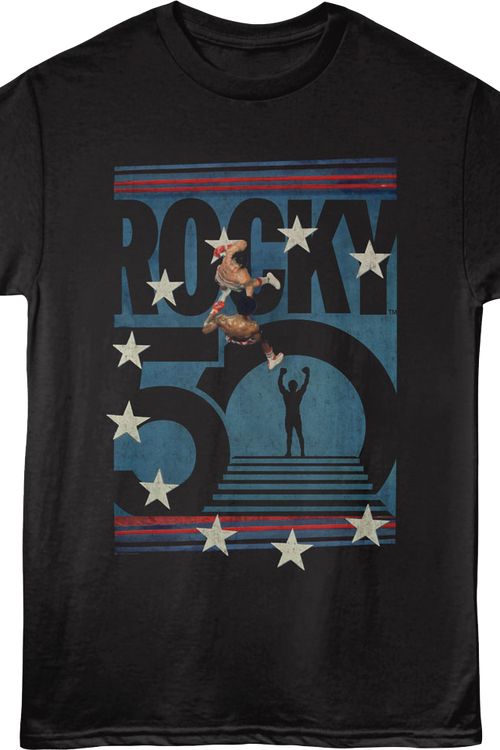 50th Anniversary Boxing Ring Rocky T-Shirt - main product image