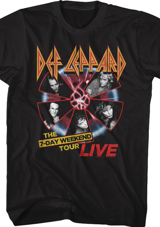 7-Day Weekend Tour Def Leppard T-Shirt - main product image
