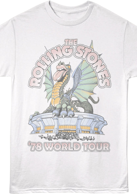 '78 World Tour Dragon Poster Rolling Stones T-Shirt - main product image