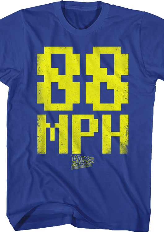 8-Bit 88 MPH Back To The Future T-Shirt - main product image