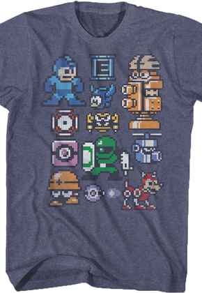 8-Bit Characters Mega Man T-Shirt